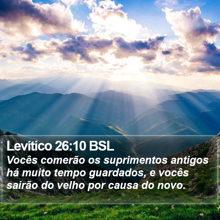 Levítico 26:10 BSL Bible Study