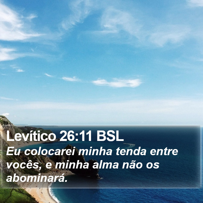 Levítico 26:11 BSL Bible Study