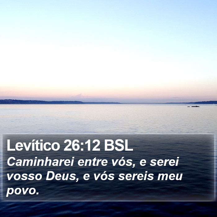 Levítico 26:12 BSL Bible Study