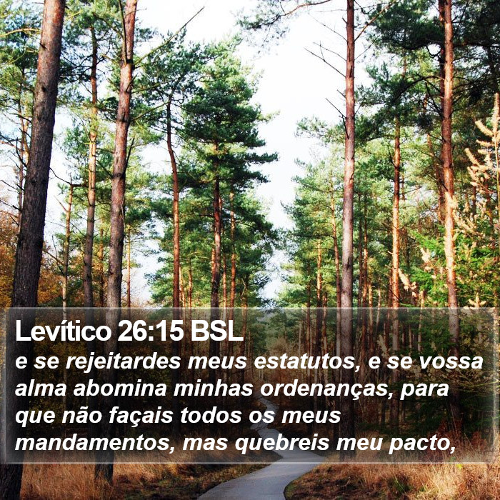 Levítico 26:15 BSL Bible Study