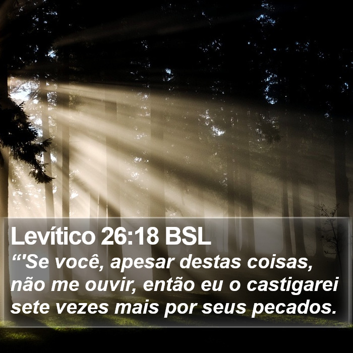 Levítico 26:18 BSL Bible Study