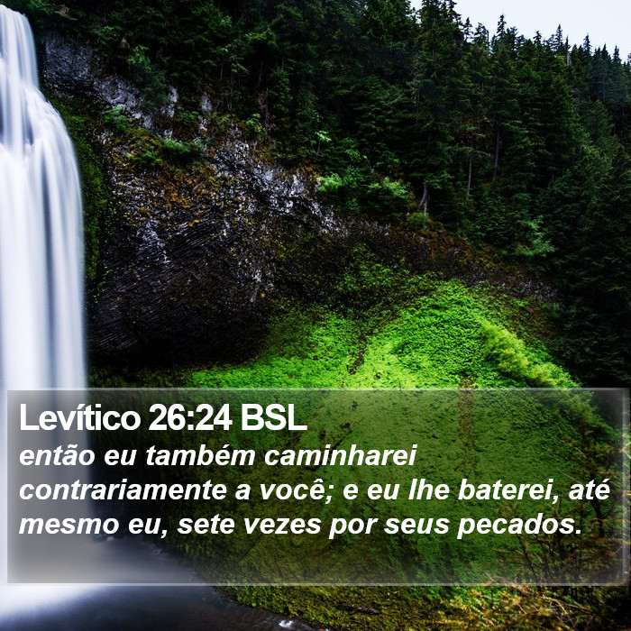 Levítico 26:24 BSL Bible Study