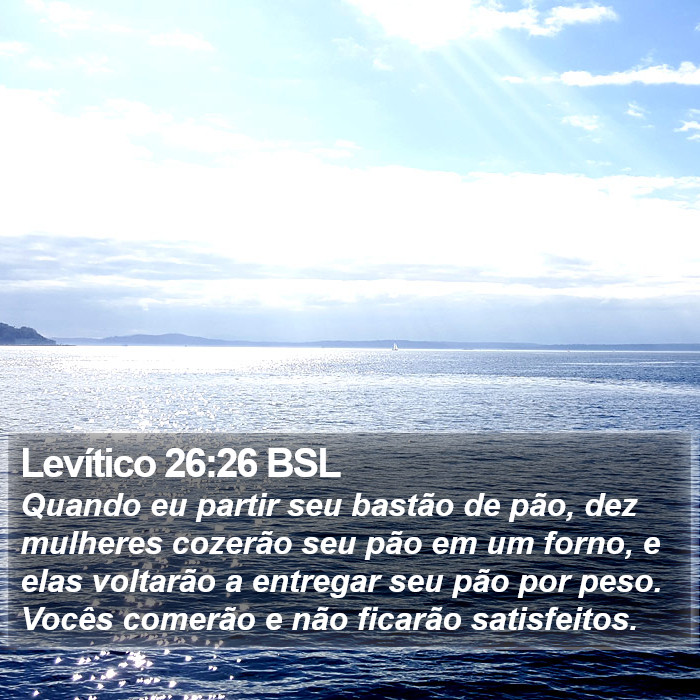 Levítico 26:26 BSL Bible Study