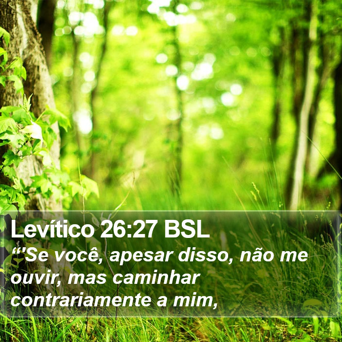 Levítico 26:27 BSL Bible Study