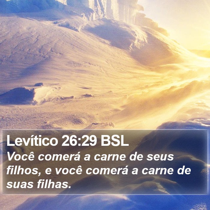 Levítico 26:29 BSL Bible Study