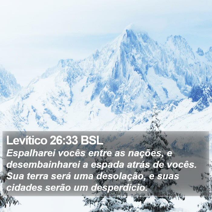 Levítico 26:33 BSL Bible Study