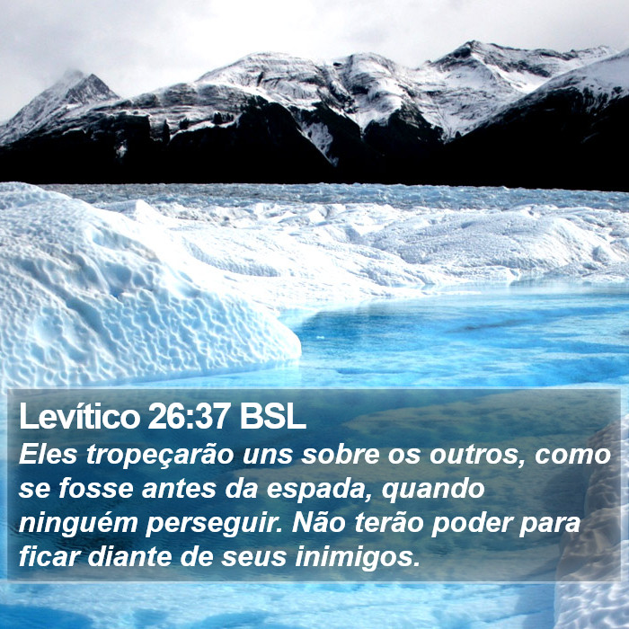 Levítico 26:37 BSL Bible Study