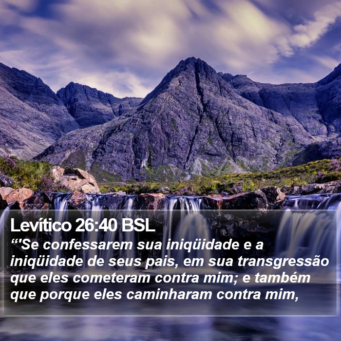 Levítico 26:40 BSL Bible Study