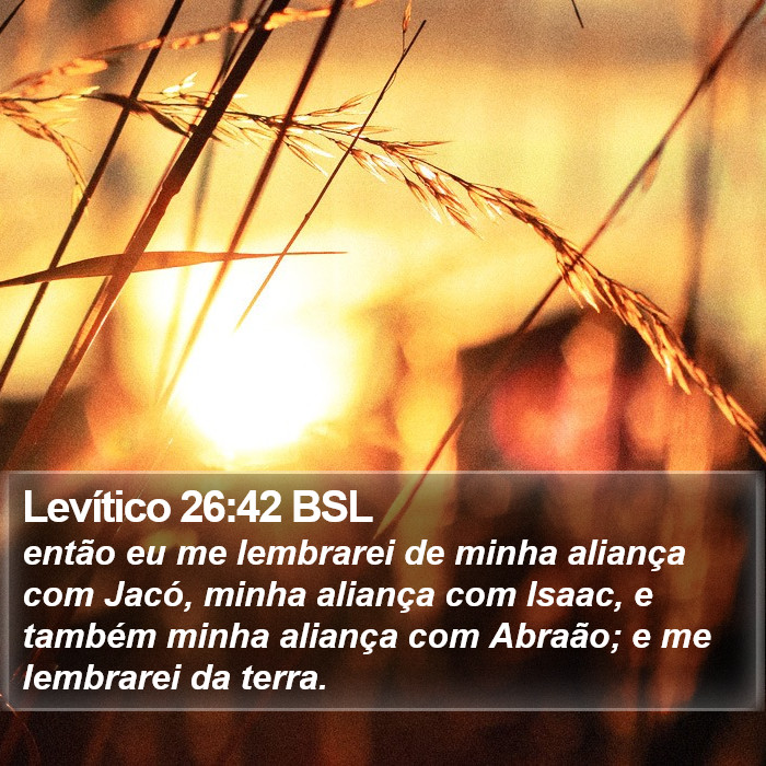 Levítico 26:42 BSL Bible Study