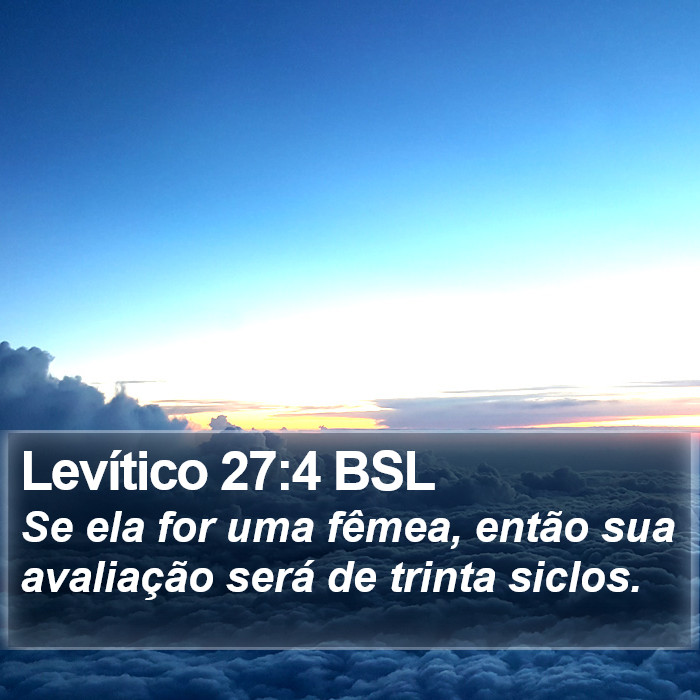 Levítico 27:4 BSL Bible Study