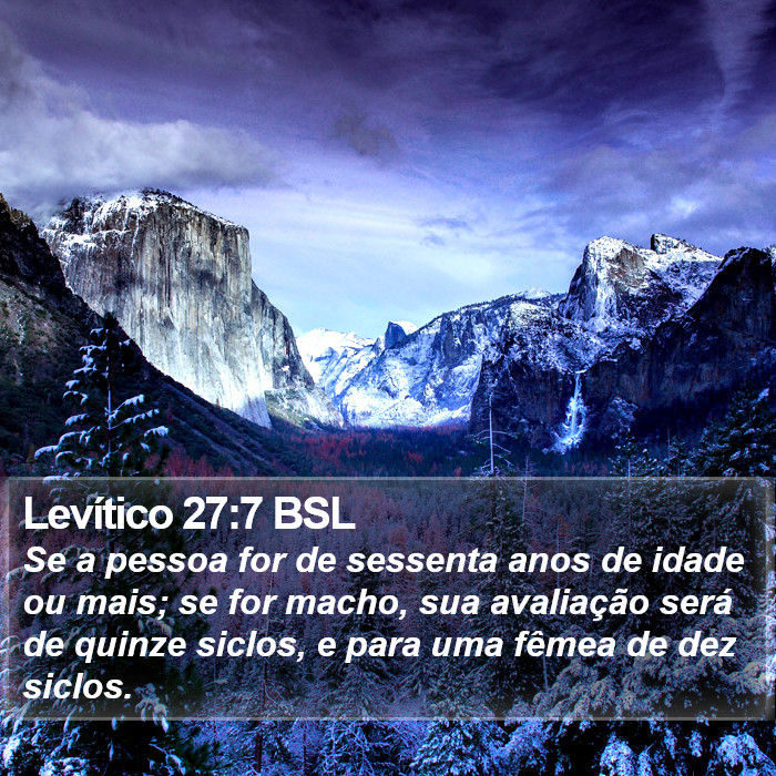 Levítico 27:7 BSL Bible Study