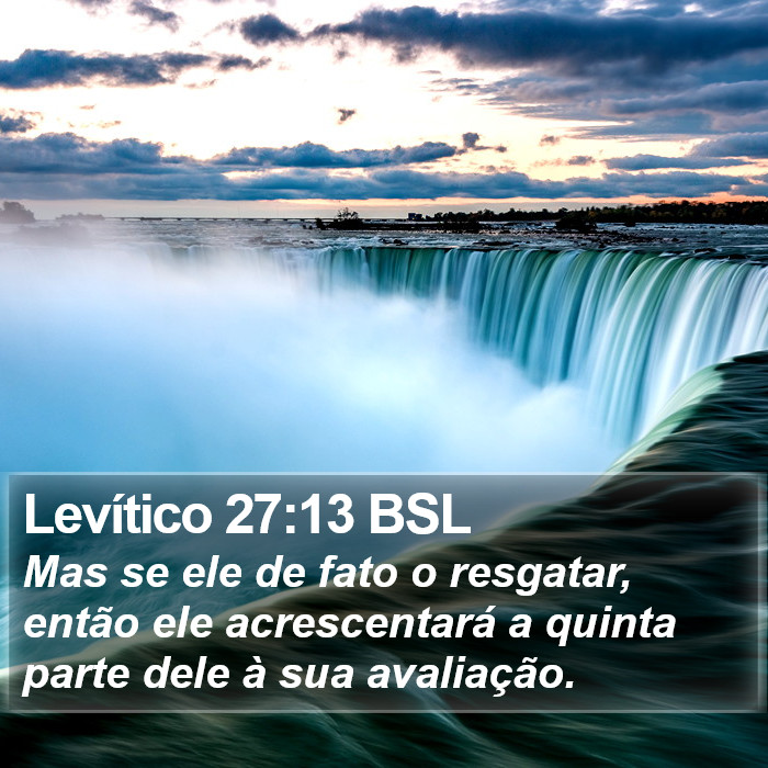 Levítico 27:13 BSL Bible Study