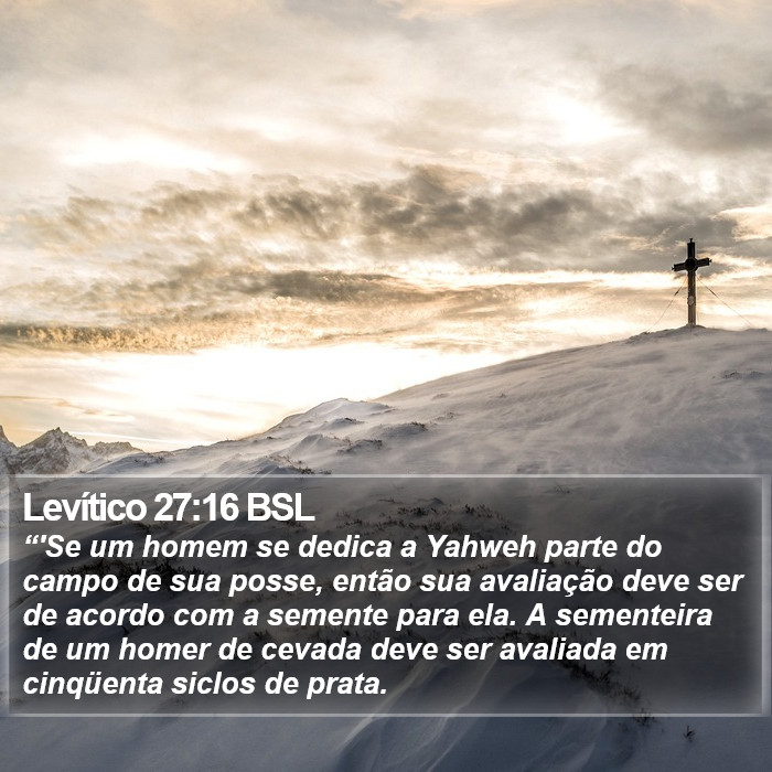 Levítico 27:16 BSL Bible Study