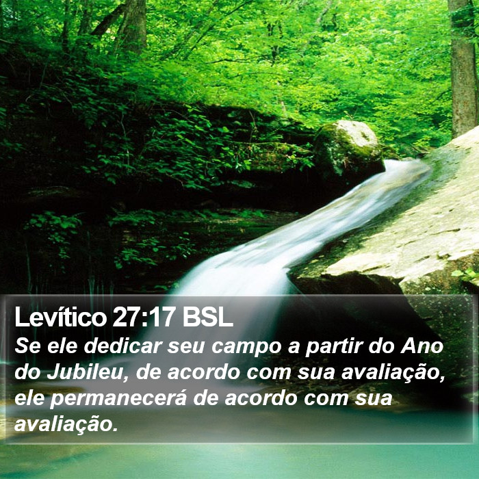 Levítico 27:17 BSL Bible Study