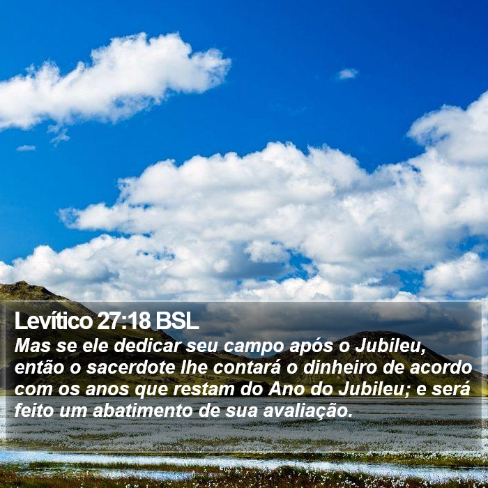 Levítico 27:18 BSL Bible Study