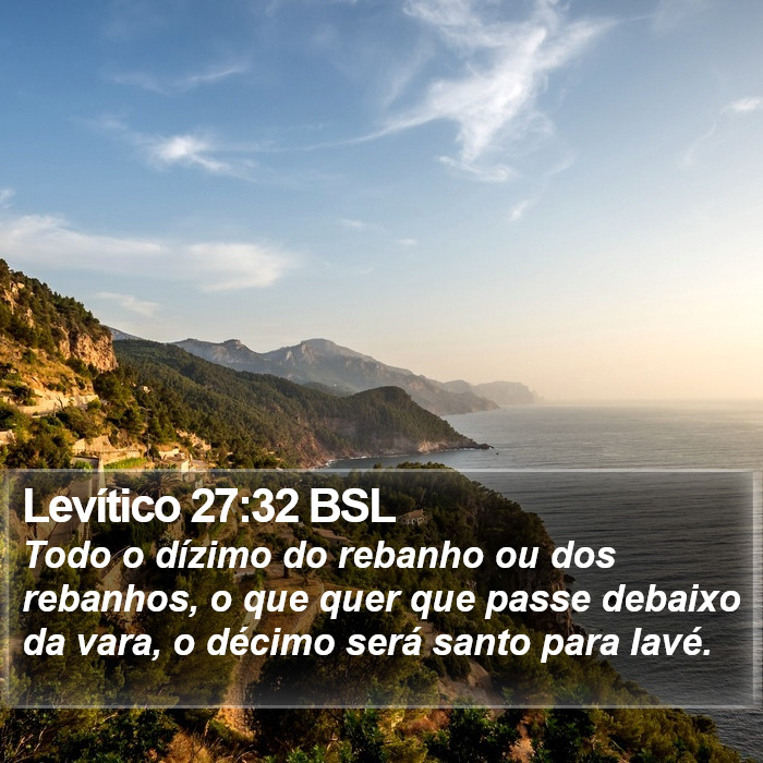 Levítico 27:32 BSL Bible Study