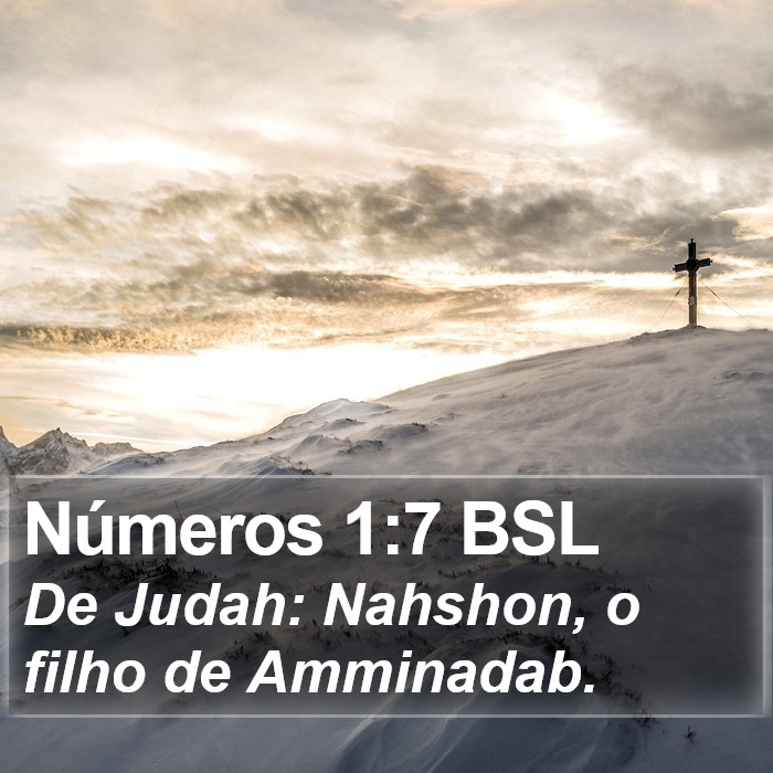 Números 1:7 BSL Bible Study