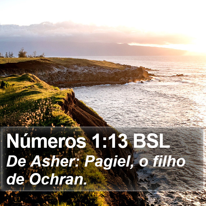 Números 1:13 BSL Bible Study