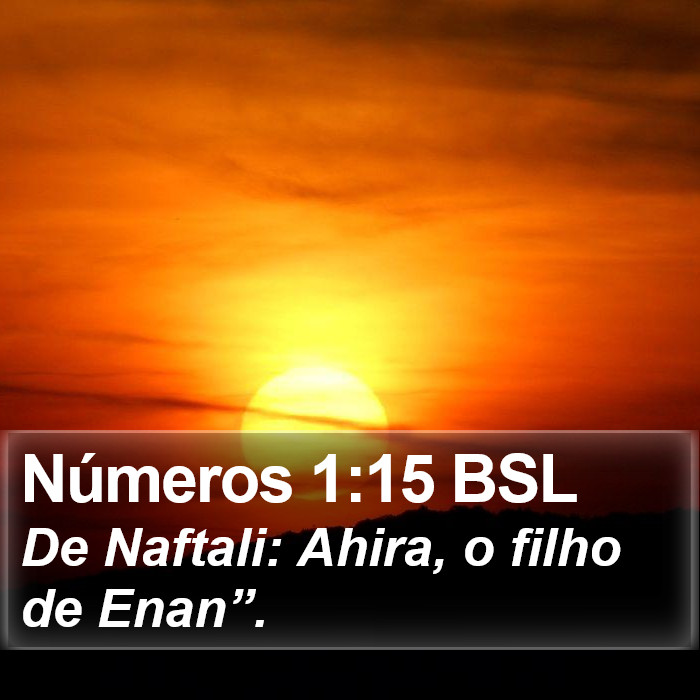 Números 1:15 BSL Bible Study