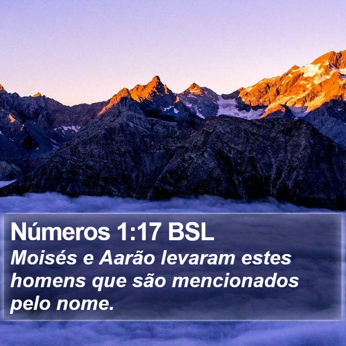 Números 1:17 BSL Bible Study