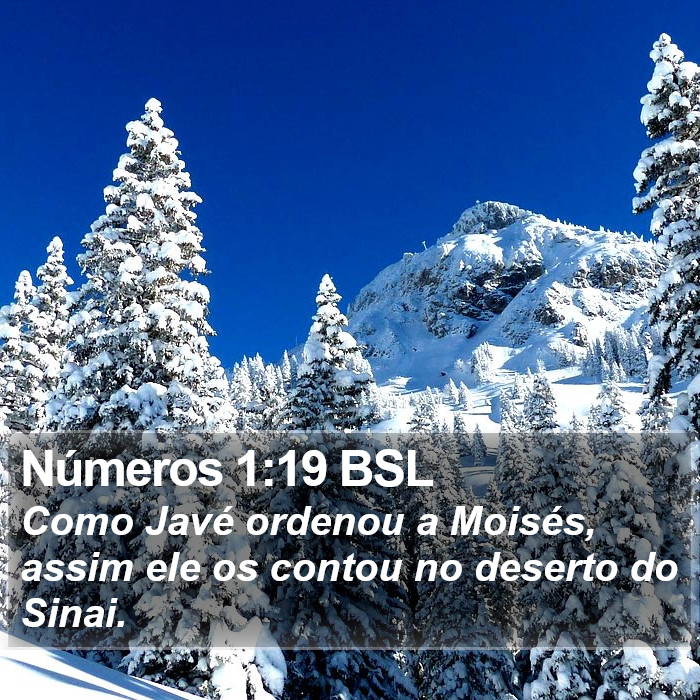 Números 1:19 BSL Bible Study