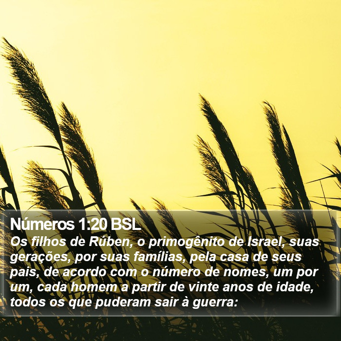 Números 1:20 BSL Bible Study