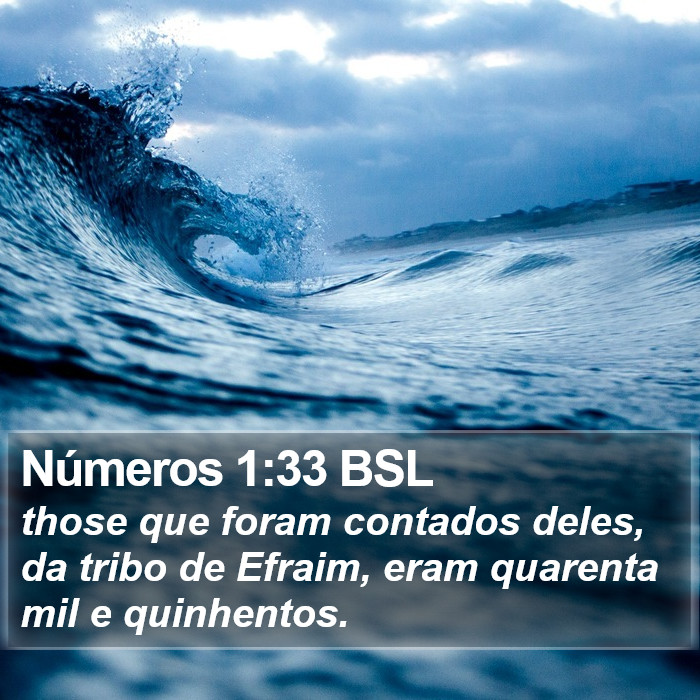 Números 1:33 BSL Bible Study