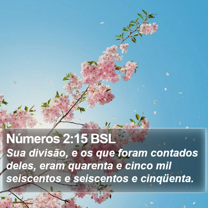 Números 2:15 BSL Bible Study