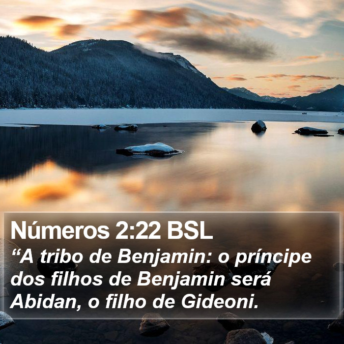 Números 2:22 BSL Bible Study