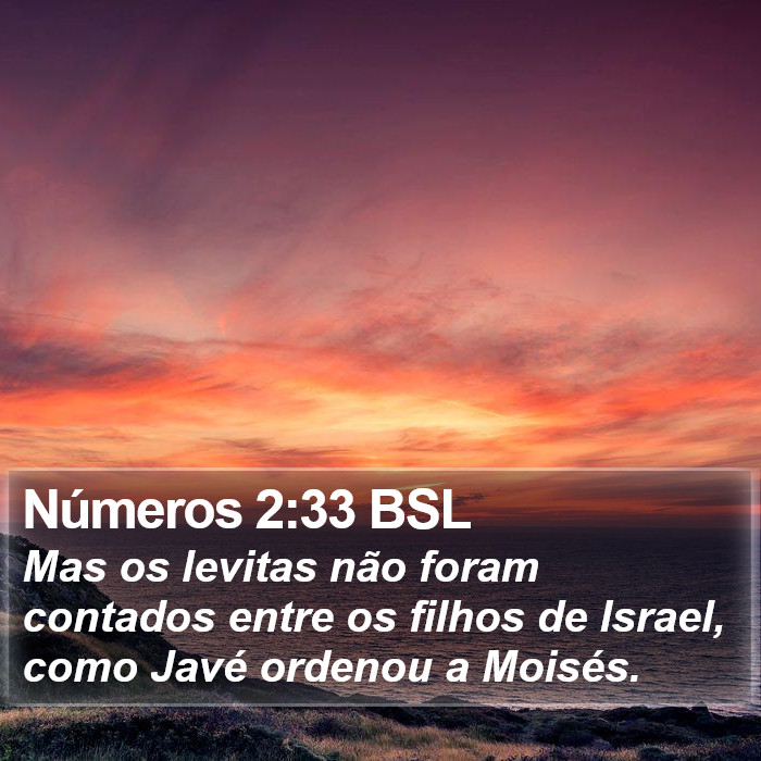 Números 2:33 BSL Bible Study