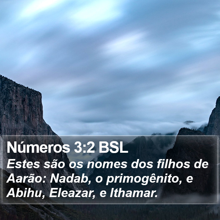 Números 3:2 BSL Bible Study