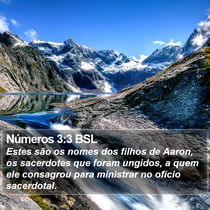 Números 3:3 BSL Bible Study