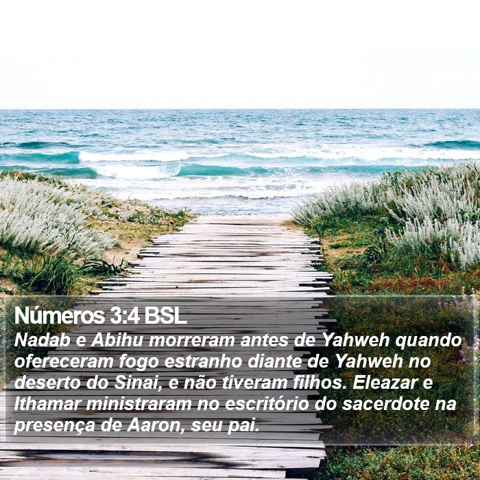 Números 3:4 BSL Bible Study