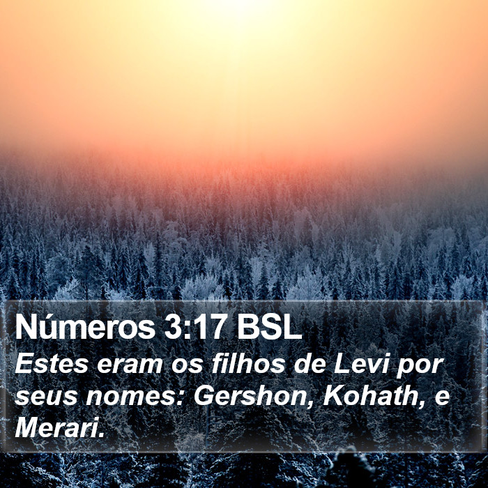 Números 3:17 BSL Bible Study