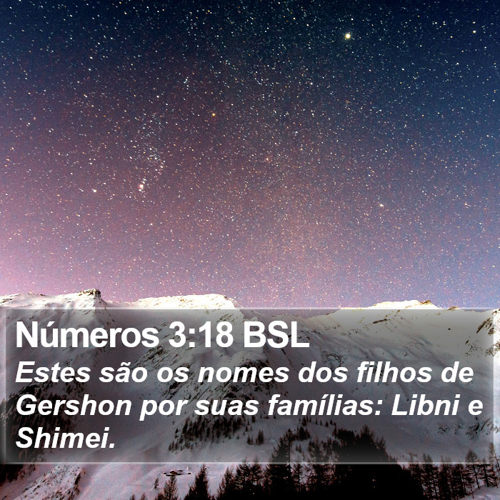 Números 3:18 BSL Bible Study