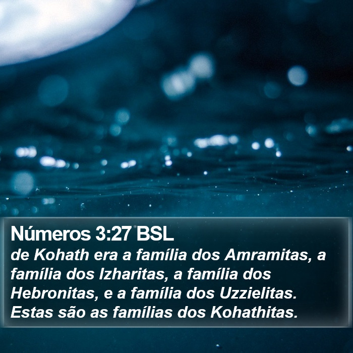 Números 3:27 BSL Bible Study