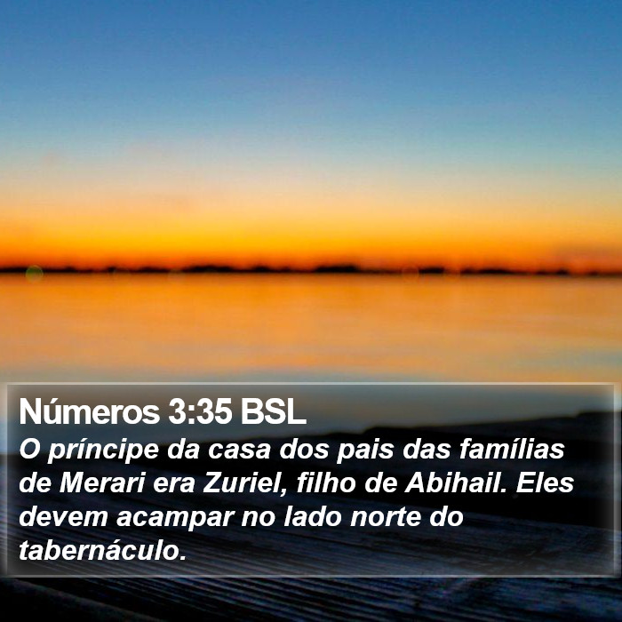 Números 3:35 BSL Bible Study