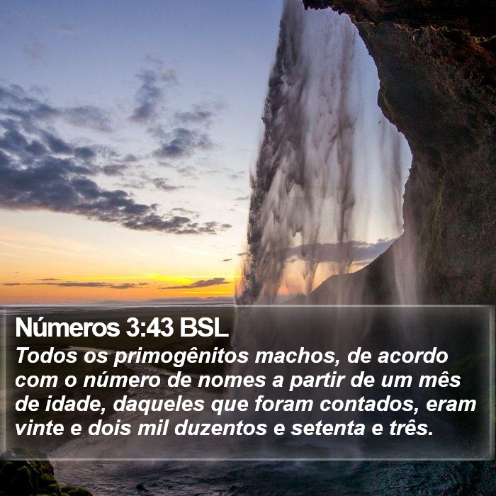 Números 3:43 BSL Bible Study