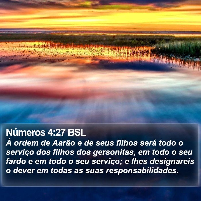 Números 4:27 BSL Bible Study