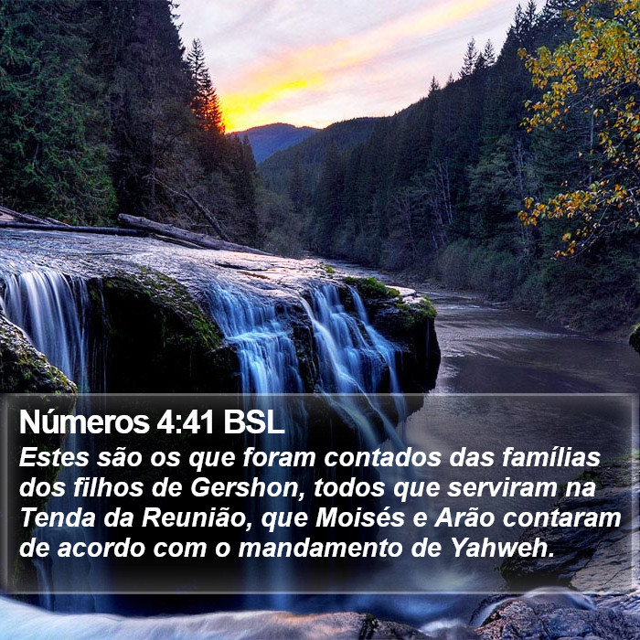 Números 4:41 BSL Bible Study
