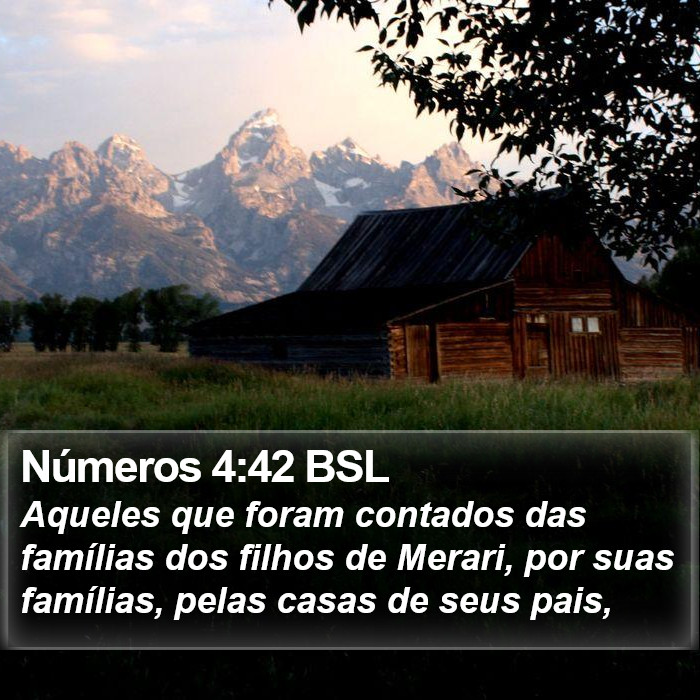 Números 4:42 BSL Bible Study