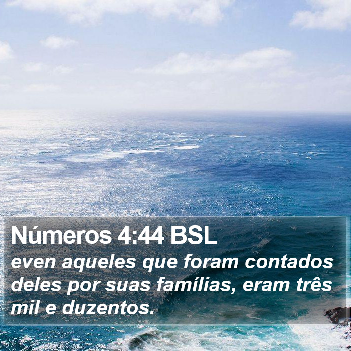 Números 4:44 BSL Bible Study