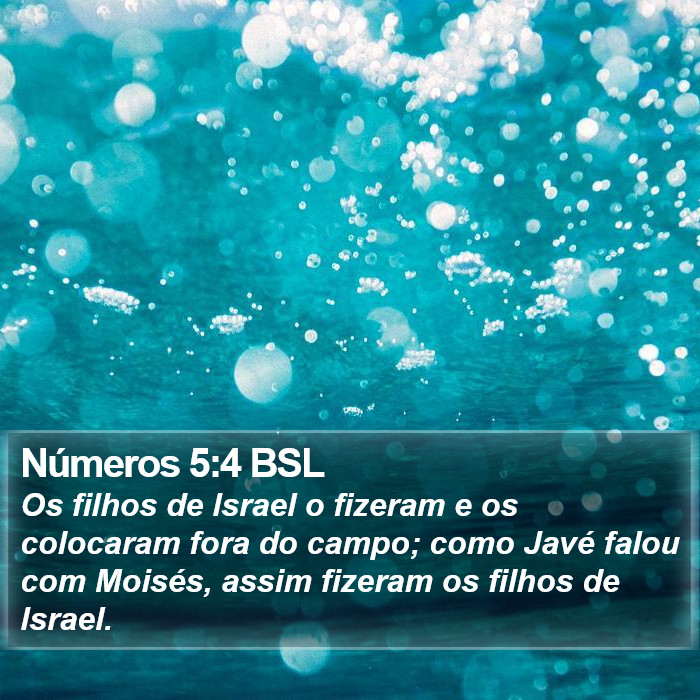 Números 5:4 BSL Bible Study