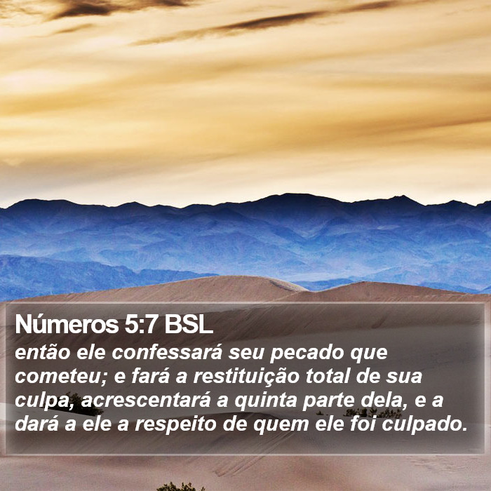 Números 5:7 BSL Bible Study