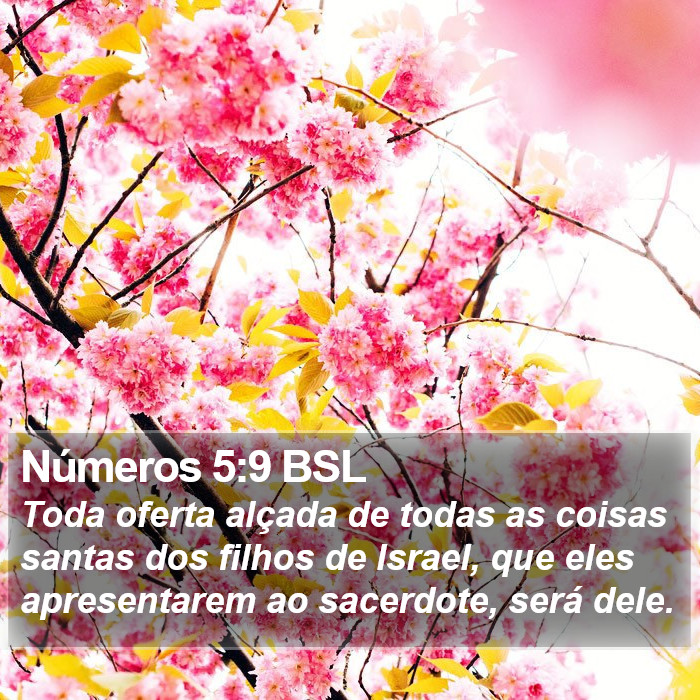Números 5:9 BSL Bible Study