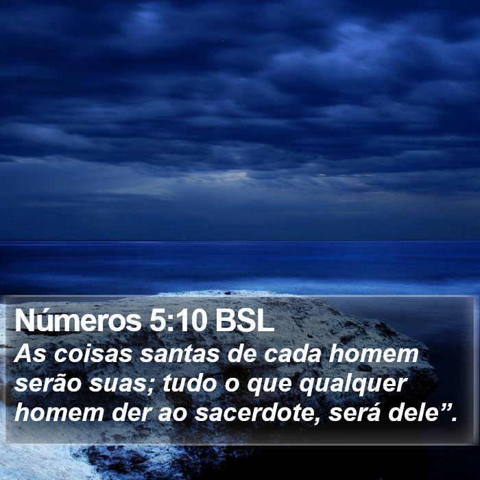 Números 5:10 BSL Bible Study