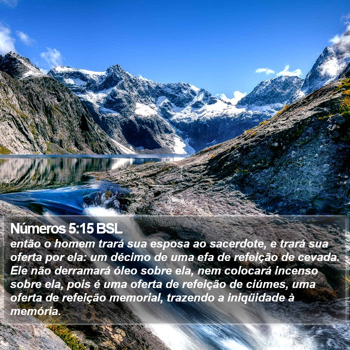 Números 5:15 BSL Bible Study