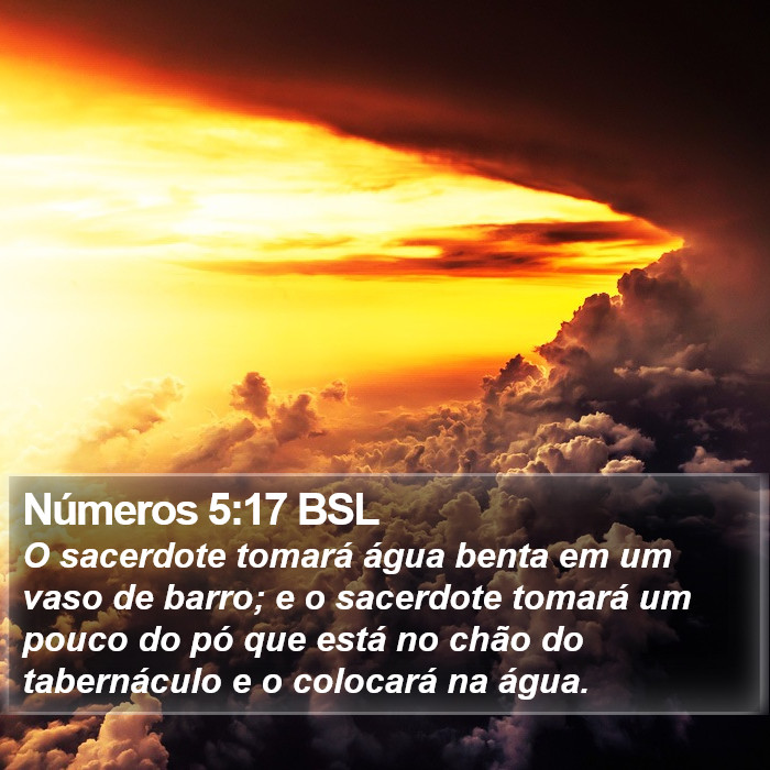 Números 5:17 BSL Bible Study
