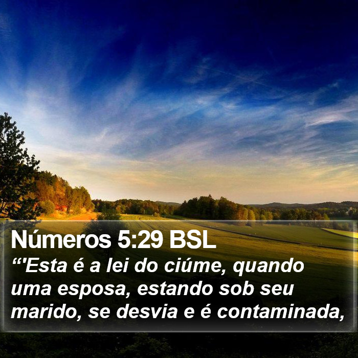 Números 5:29 BSL Bible Study