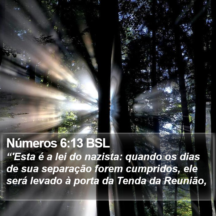 Números 6:13 BSL Bible Study